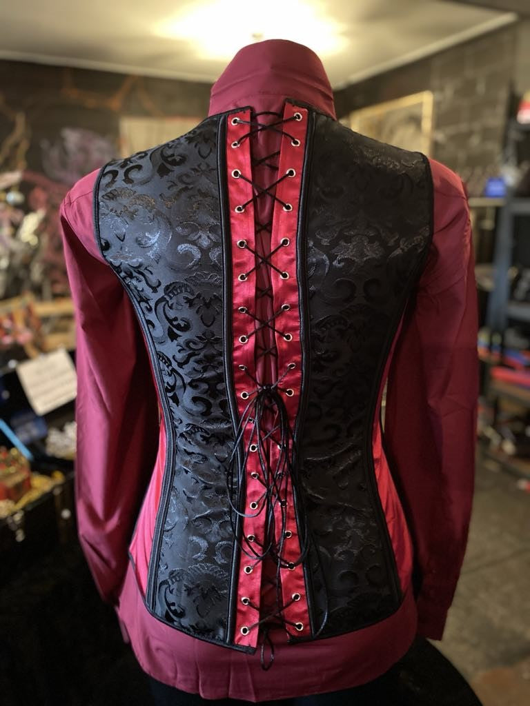 Black Unisex Corset Vest