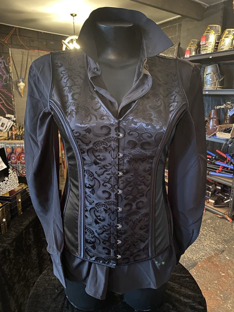 Black Unisex Corset Vest