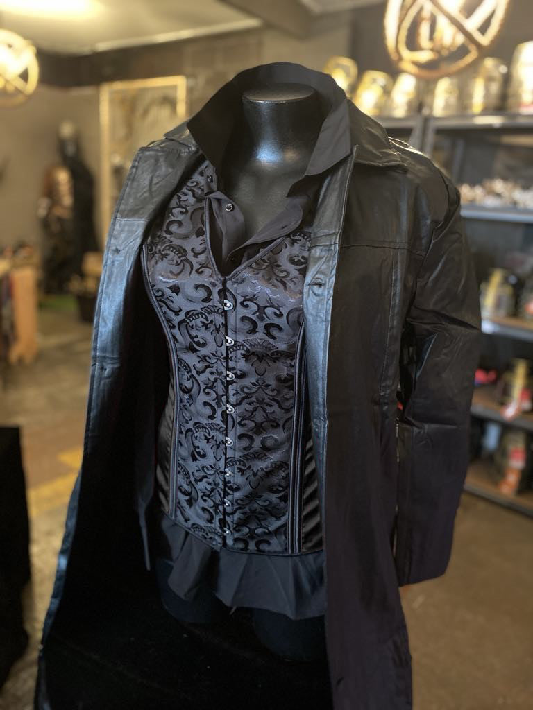 Black Unisex Corset Vest