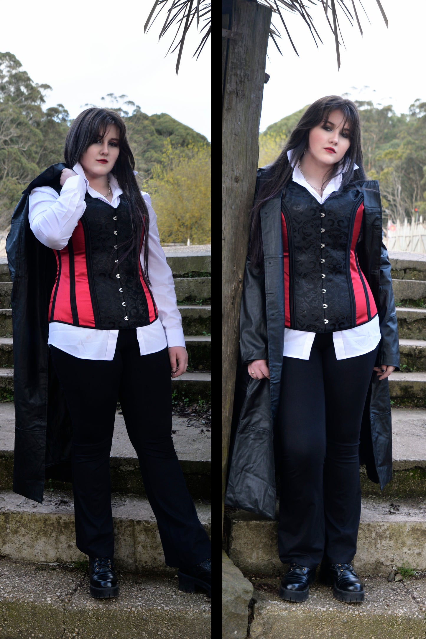 Red Unisex Corset Vest