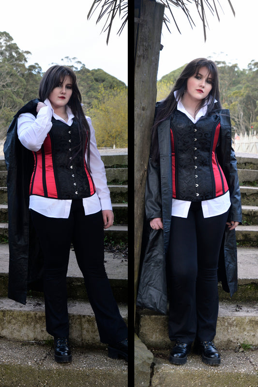 Red Unisex Corset Vest