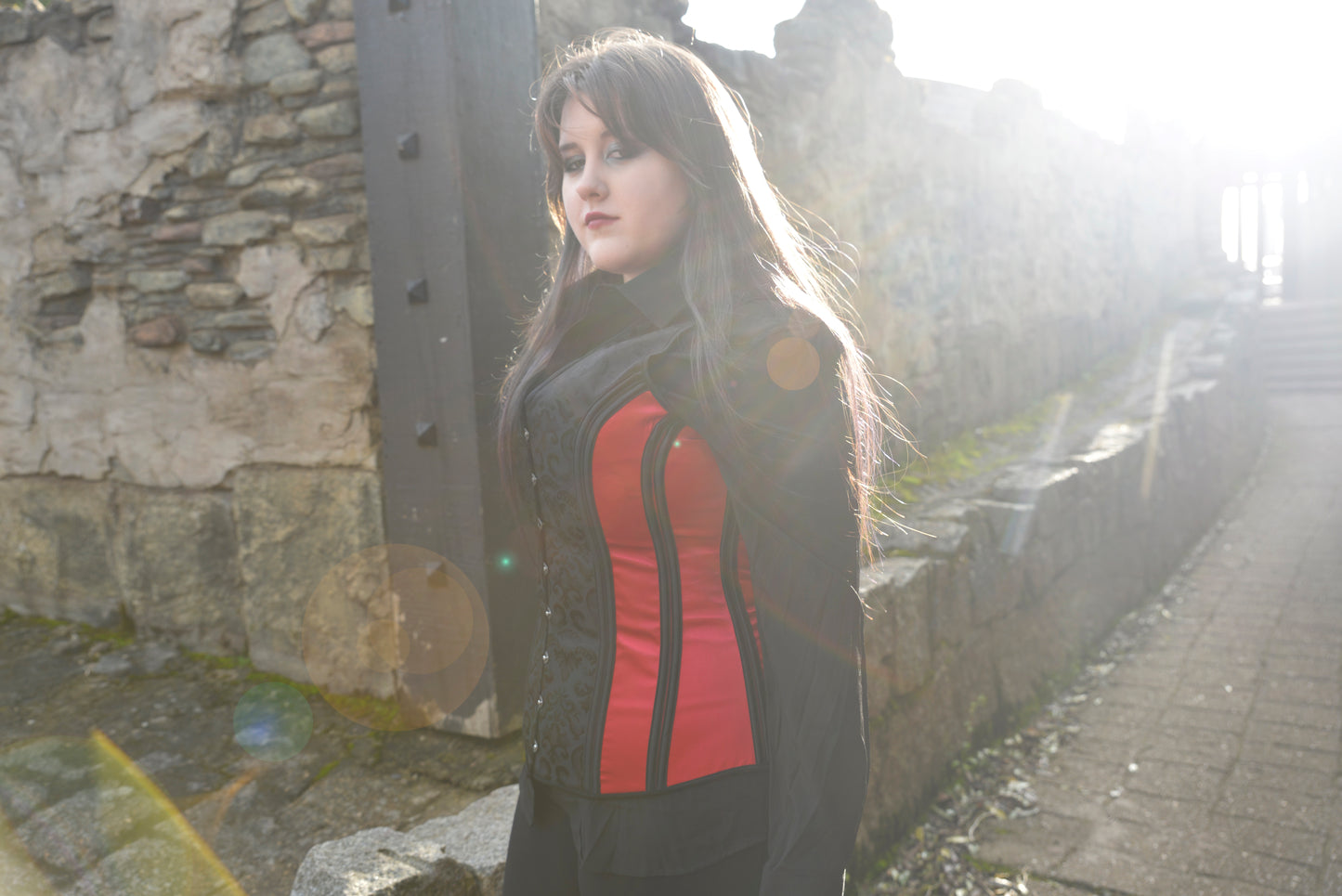 Red Unisex Corset Vest