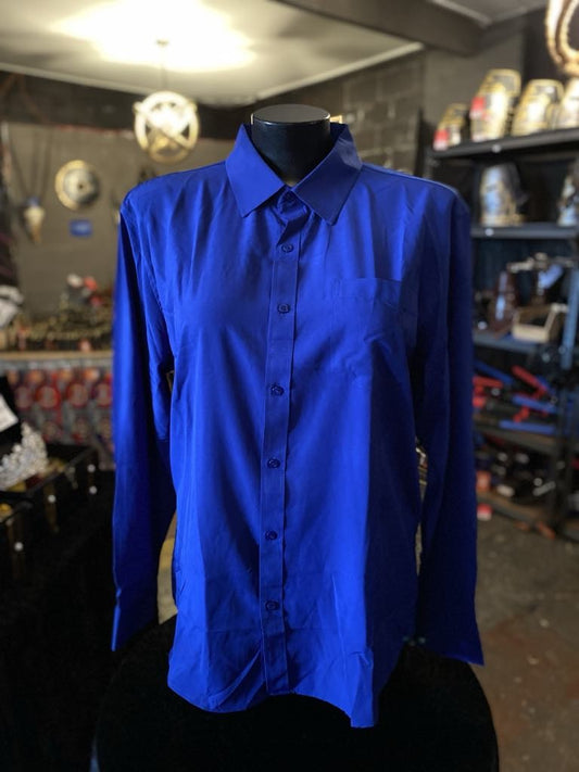 Blue Unisex long sleeved shirt