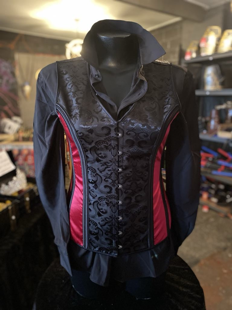 Red Unisex Corset Vest